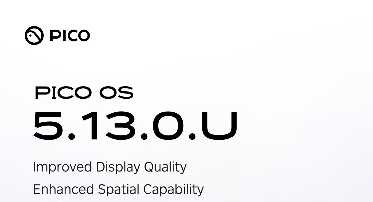 Sortie du PICO OS 5.13.0.U